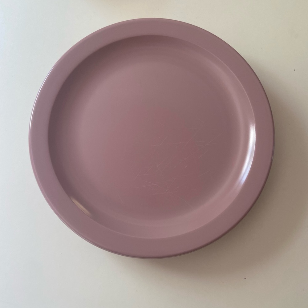 Set of 4 Texas Ware Pink Melamine Plates
